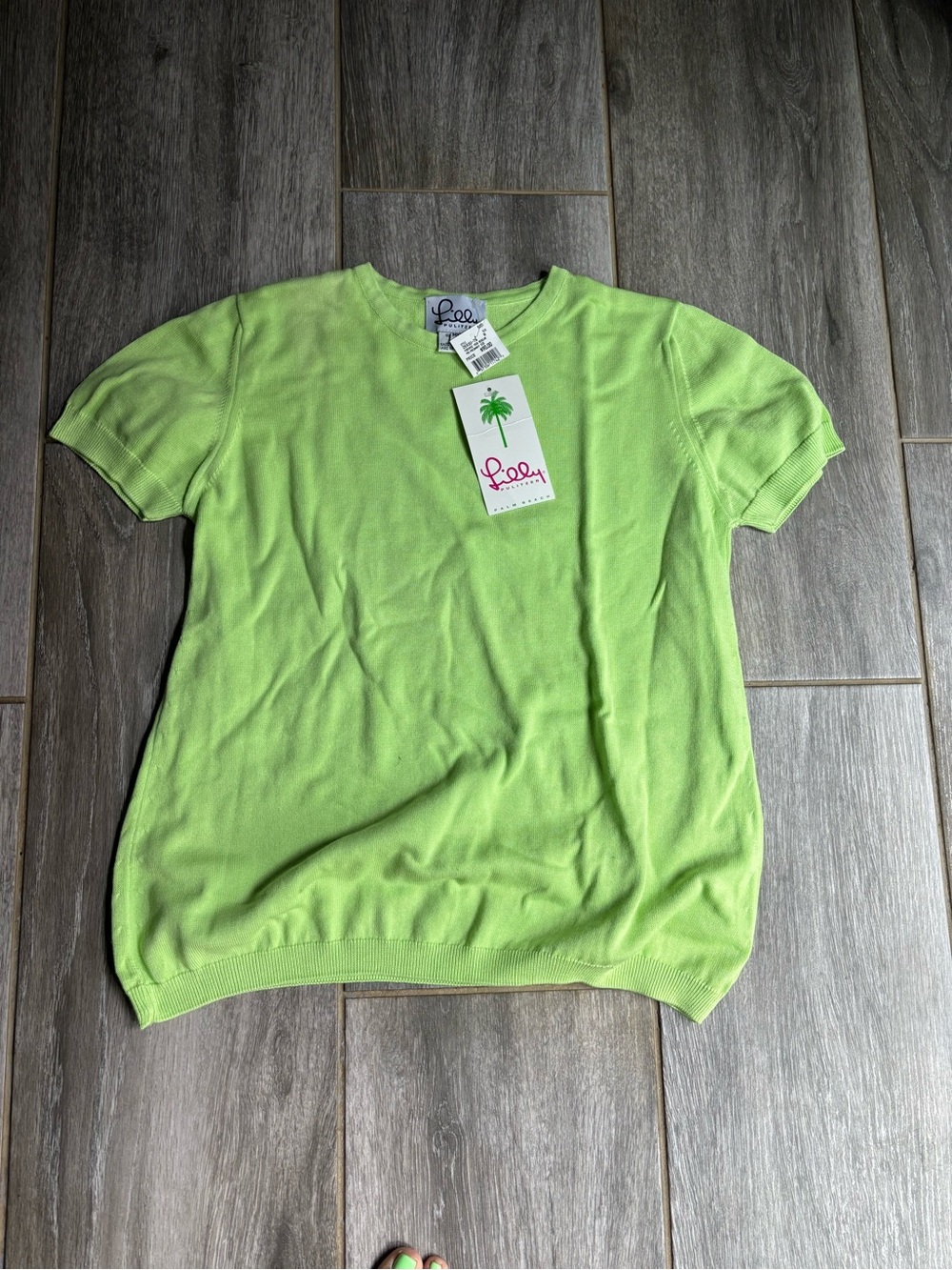 Lilly Pulitzer Bright Lime Green Short Sweater Set